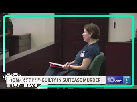 Florida woman found guilty of murder for leaving her boyfriend to die in a suitcase