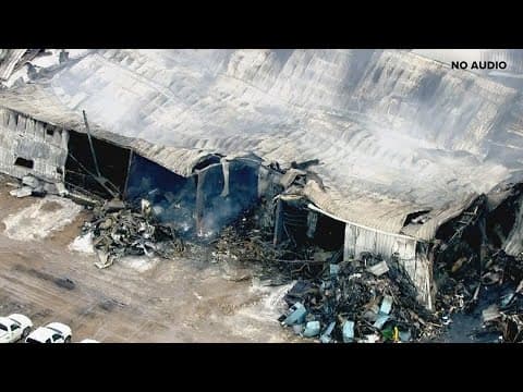 Fire destroys buildings at John Deere dealership in Madison, Minnesota