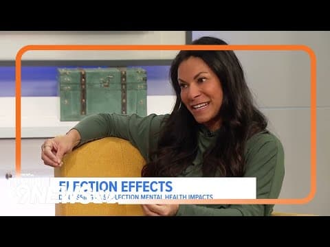 Psychologist shares tips to deal with post-election mental health struggles