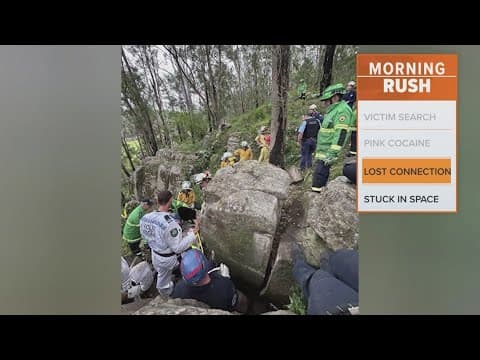 Woman stuck upside down for 7 hours trying to retrieve her phone