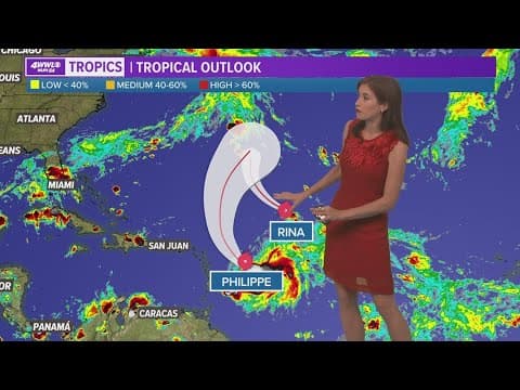 Saturday evening tropical update: Phillippe and Rina no threats for the next week