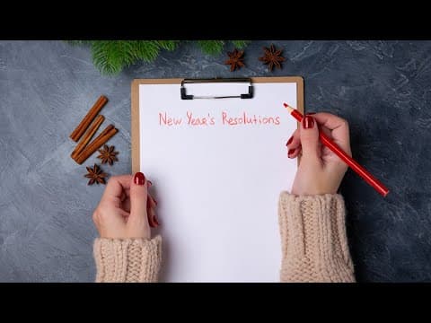 How to make your New Year's resolutions stick