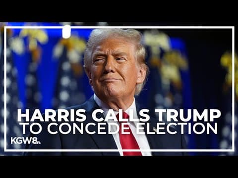Kamala Harris calls President-elect Donald Trump to concede presidential race