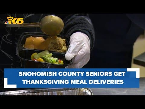 Volunteers deliver hundreds of Thanksgiving meals to seniors in Snohomish County
