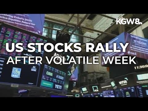 Stocks jump Friday, capping off Wall Street's volatile week