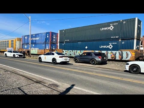 Pedestrian struck by train on Indy's near east side