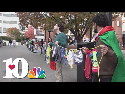 Community members using art to represent children killed in Israel-Hamas conflict