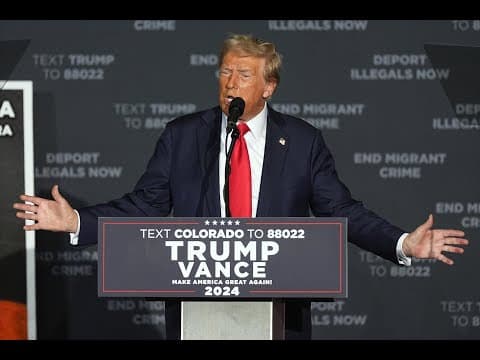 LIVE: Donald Trump holds rally in Colorado