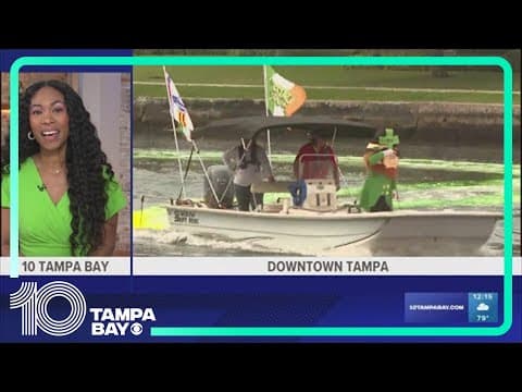 Tampa tests green dye ahead of River O' Green event