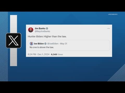 Indiana lawmakers react to President Biden's pardon of his son Hunter