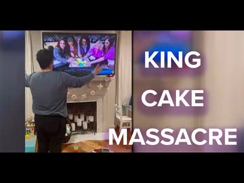 ESPN crew butchers King Cake on live TV