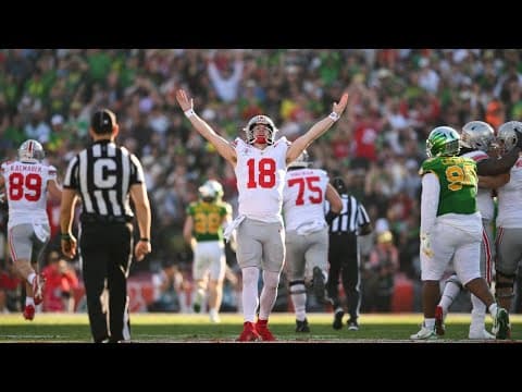 Rose Bowl game recap: Ohio State routs Oregon, advances to CFP semifinals