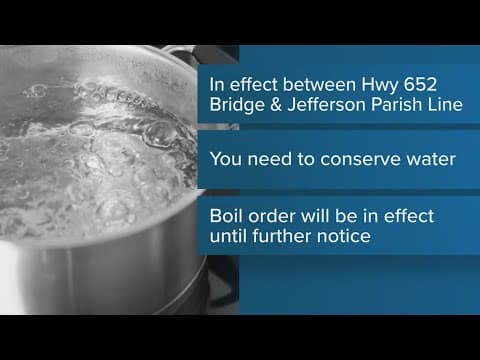 Lafourche Parish boil water advisory still in effect, leak repaired
