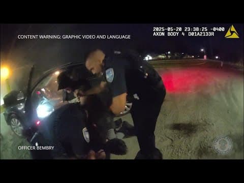 WATCH: Police officer pinned against dashboard as driver takes off during stop in Bradenton