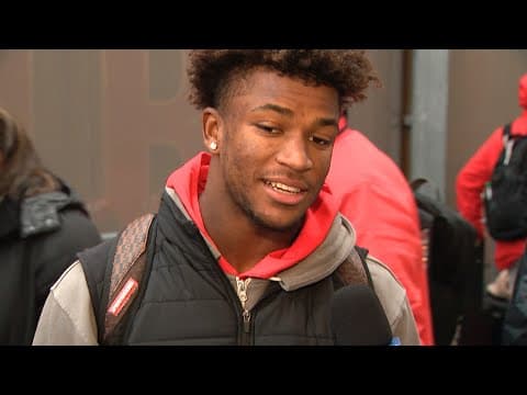 Caleb Downs discusses his 79 yard punt return for TD