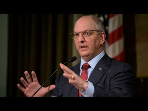 Gov. Edwards addresses saltwater intrusion plaguing Southeast Louisiana