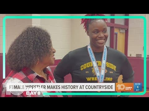 Clearwater high school student rewriting the narrative as a woman in wrestling