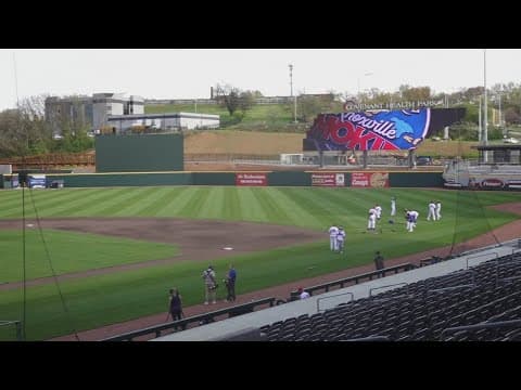 Opening week festivities for Tennessee Smokies game at Covenant Health Park