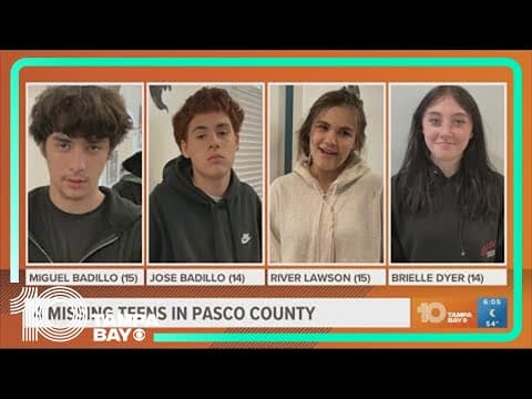 Pasco County looking for 4 teens