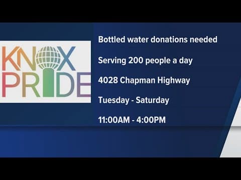 Knox Pride needs bottled water amid extreme heat