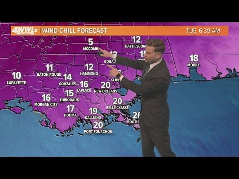 Weather: Arctic air arrives tonight, freezing drizzle possible for some