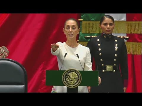 Claudia Sheinbaum sworn in as 1st female president of Mexico