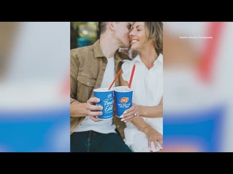 Mr. & Mrs. Blizzard celebrate Texas wedding with free Dairy Queen