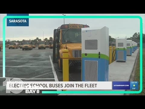 Electric school buses now picking up students in Sarasota County