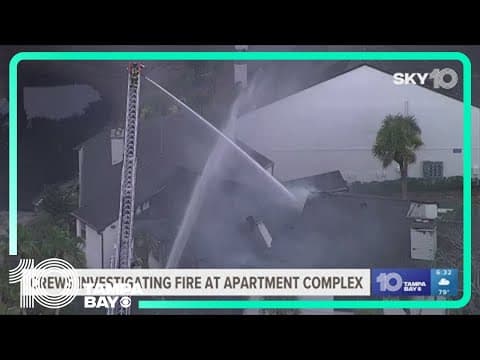 Red Cross helping 9 families forced out of their homes after fire at apartment complex