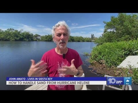 Helene brought several feet of sand onto Sarasota County properties. Here's what to do with it.