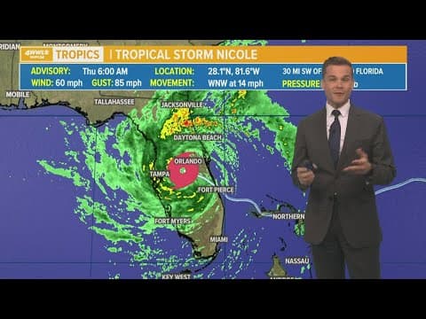 Eye on Tropics: Nicole makes landfall in Florida as a hurricane