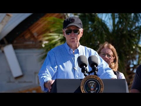 Joe Biden full remarks in Florida after Hurricane Milton on Sunday