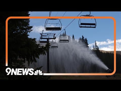 Colorado ski area tests snow-making guns