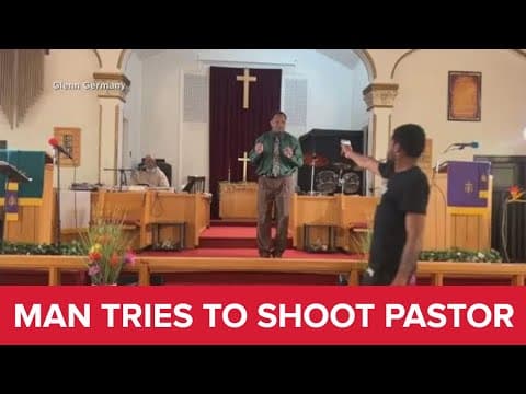 Man arrested after walking into church and trying to shoot pastor