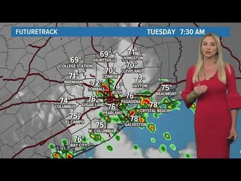 Watch Live: Meteorologist Chita Craft is tracking scattered storms moving through the Houston area