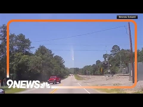 Fireball over Atlanta captured on camera, likely a meteor