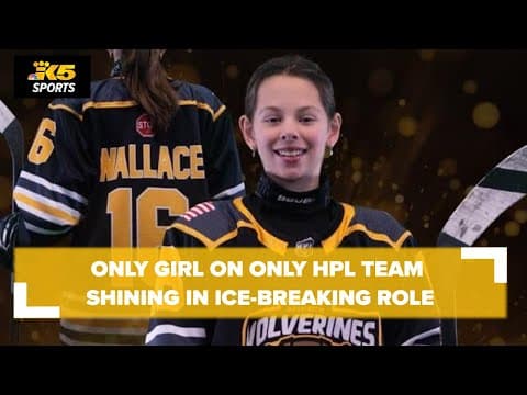 As the only girl on the only Seattle HPL team, Wallace is shining in ice-breaking role