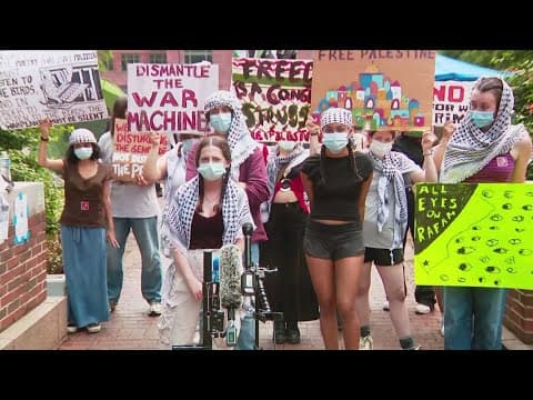 GWU Pro-Palestinian protestors speak out against 'shameful' actions of university