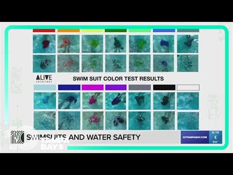 VERIFY: How swimsuit colors play into water safety