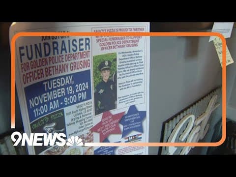 Community comes together for injured Golden police officer