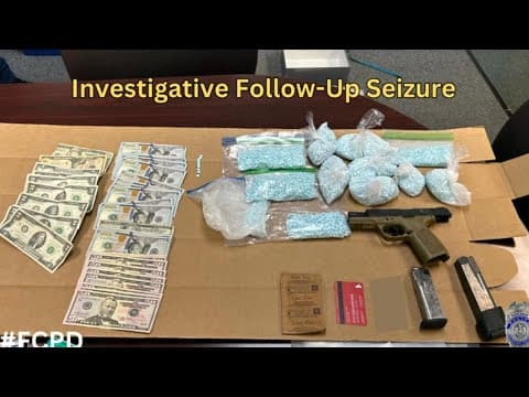 Bodycam footage shows arrest that led to large fentanyl bust in Fairfax County