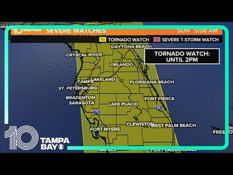 LIVE RADAR: Tornado watch issued for Tampa Bay area