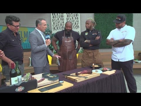 Del Mar Wine & Food Festival co-founder, Troy Johnson, top chefs cook up some Brandt Beef