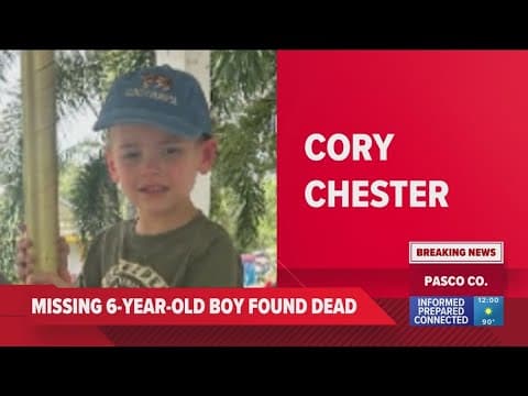 Missing Pasco County 6-year-old found dead, deputies say