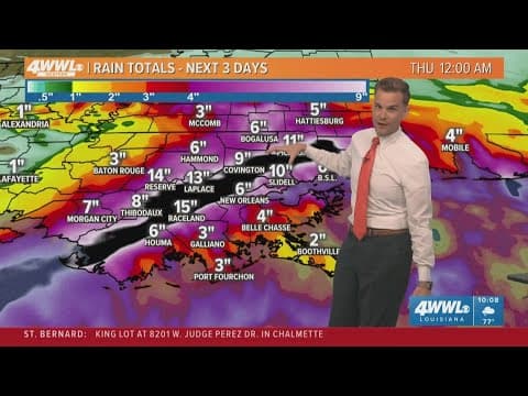 Tuesday 10am Tropical Update: Watches and Warnings issued for coastal parishes, New Orleans metro