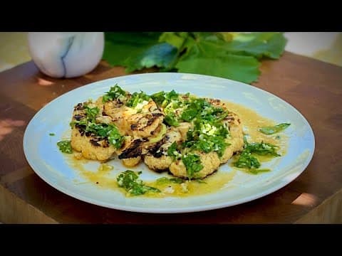 Grilled Cauliflower Steak with Gremolata | Cooking with Styles