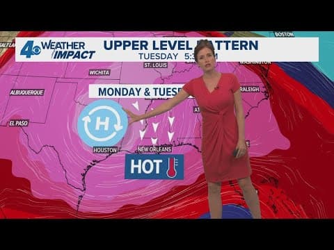 New Orleans Weather impact 10pm: Heat Advisory Monday & Tuesday with heat index up to 115