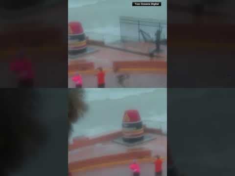 Huge storm surge at Key West as hurricane arrives