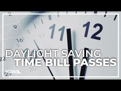 Oregon Senate passes amended bill that would keep state on standard time