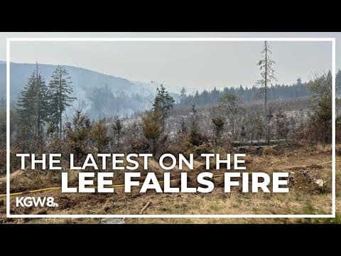 Fire officials deliver updates on the Lee Falls Fire